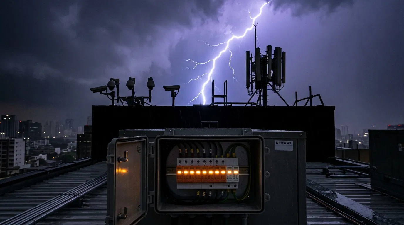 Surge Protection Design for Outdoor Low-Voltage Infrastructure